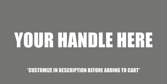 Social Media Handle License Plate Cover
