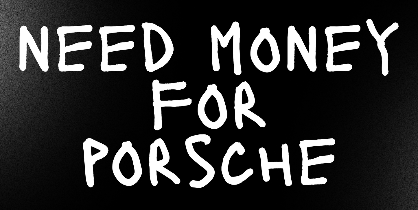 "NEED MONEY FOR" License Plate Cover